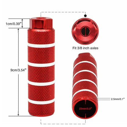 1 Pair Aluminum Alloy Anti - Skid BMX Bike Pegs