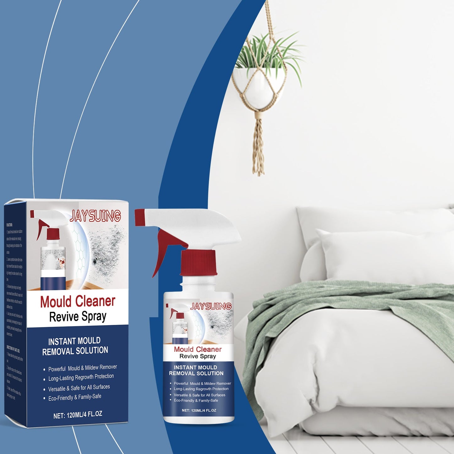 Anti-Mildew Foam Cleaning Spray Room Wall Odor Moisture Mildew Multi-Effect Anti-Mildew Cleaner