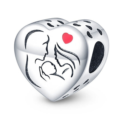 Mother's Day heart-shaped blessing pendant birthday gift DIY jewelry accessories