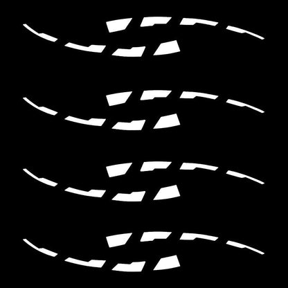 Car tire stickers, tire letter stickers, English letter 3D stickers