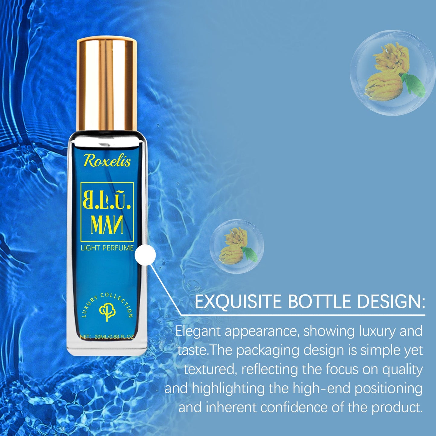 Marine Wood Luxury Eau De Toilette Portable Lasting Fragrance Fresh And Elegant Niche Natural Fragrance