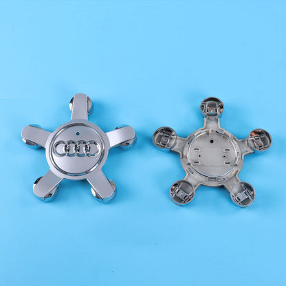 Suitable for Audi five claw wheel hub cover A4L//A5/A6L black five claw car tire center logo cover 135mm