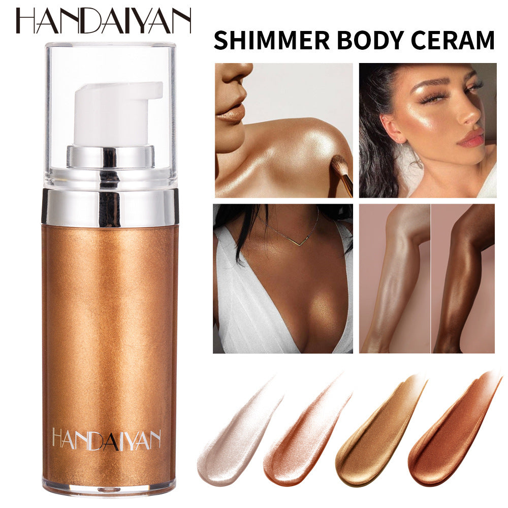 HANDAIYAN Body Highlighter Body Brightening Liquid Highlighter Brightening Liquid Lotion