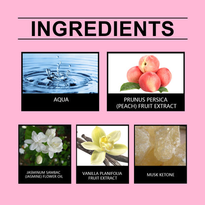 Peach Pink Ball Perfume, Small Fresh Roller Perfume Fresh Light Fruit Peach Ball Perfume