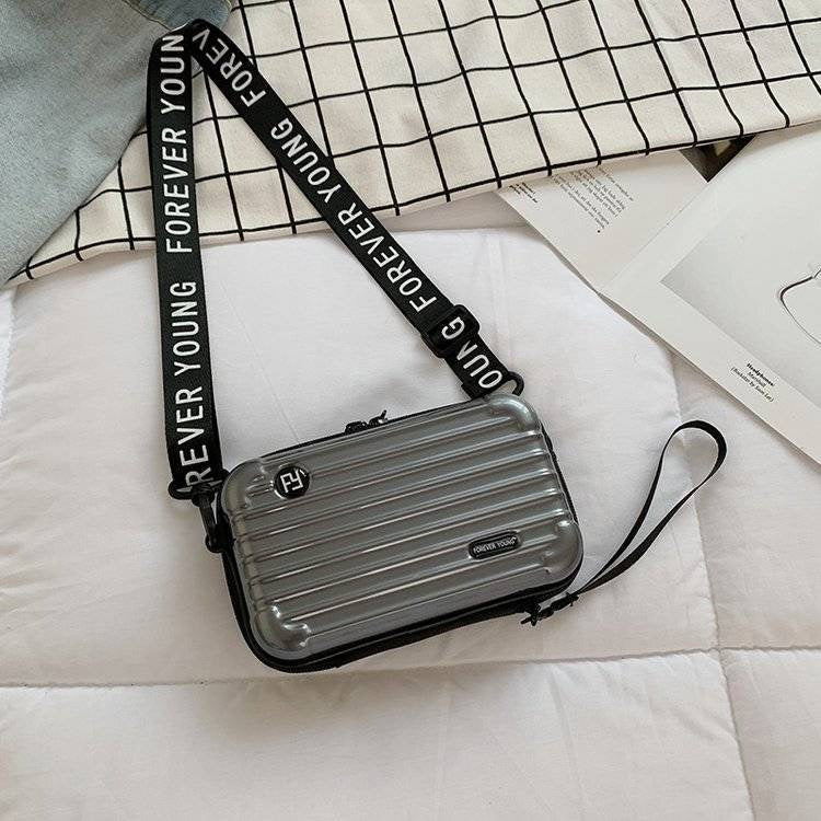 PC hard shell toiletry bag 7-inch shoulder crossbody bag hand storage bag suitcase small bag