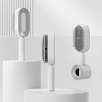 Upgraded Press Type Cleaning Design Air Cushion Comb For Women's Long Hair Air Bag Massage Comb Household Comb