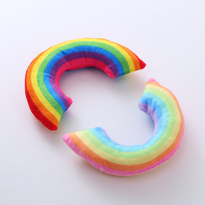 Pet Supplies Cat Toy Rainbow Bridge Pillow with Catnip and Cat Mint