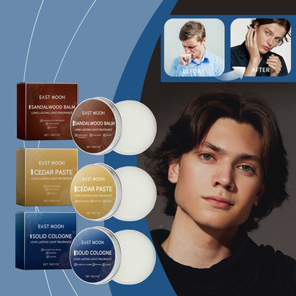 Solid Balm Men's Charm Solid Balm Fresh Natural Long-Lasting Fragrance Balm