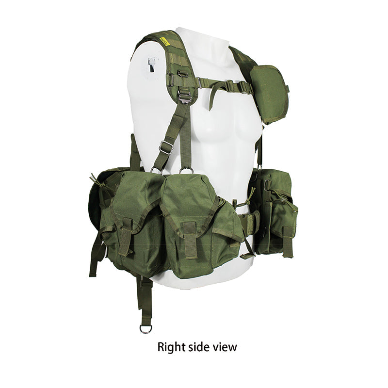 Replicate Russian individual gear: SMERSH tactical vest, MOLLE chest rig – military fan combat equipment for cosplay