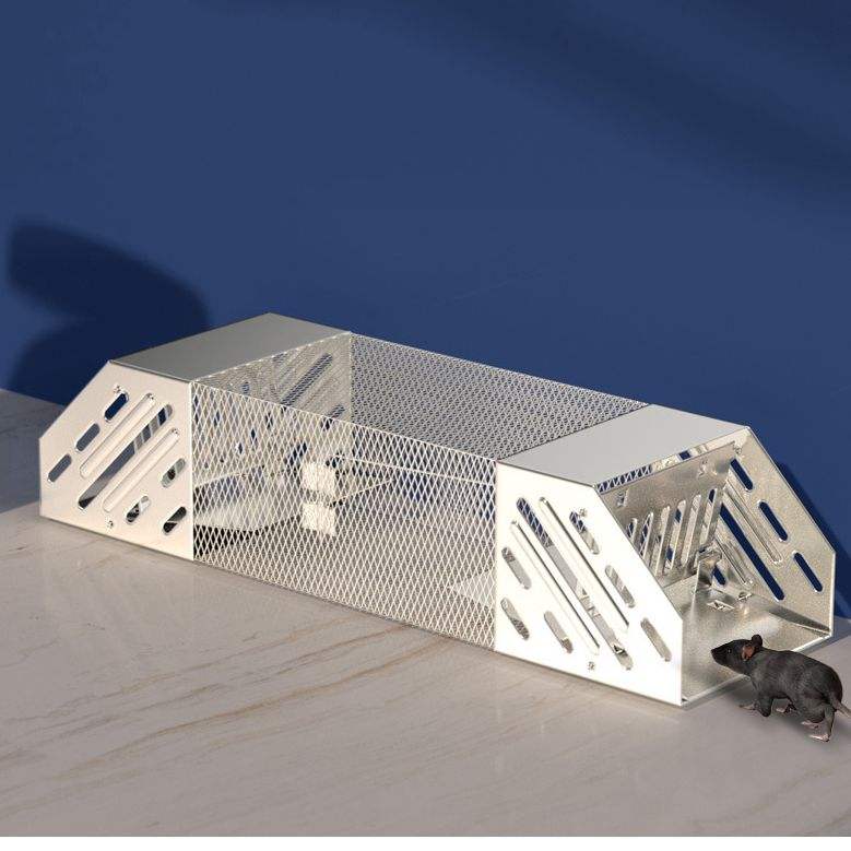 Humane Rat Trap, Chipmunk Rodent Trap That Work for Indoor and Outdoor Small Animal - Mouse Voles Hamsters Live Cage