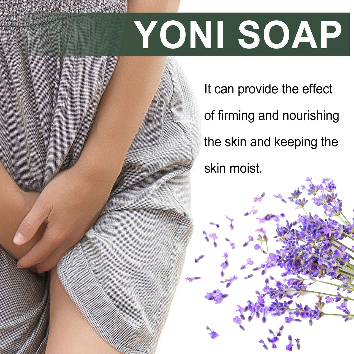 Lavender Scented Soap, Relieve Itching And Discomfort Of Female Body, Remove Odor And Mild Moisture