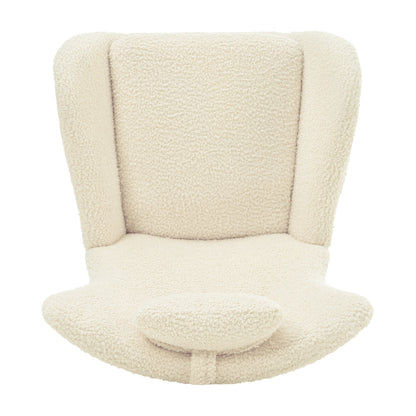Rocking Chair - with rubber leg and cashmere fabric suitable for living room and bedroom