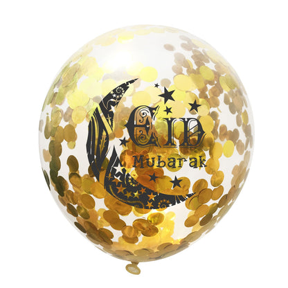 Moon Castle Party Celebrates Latex Balloon Transparent Paper Shard Glitter Balloon Set
