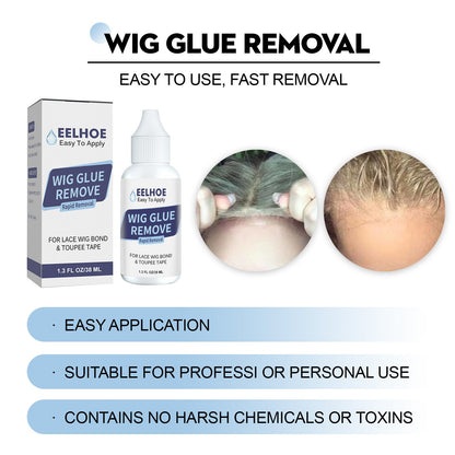Wig Glue Remove, Skin Invisible Liquid Glue Weave Hair Repair Quickly Remove Hair Block Glue Wig Remove Glue