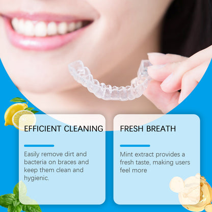 Denture Cleaner Spray, Denture Cleaner Cosmetic Teeth Denture Cleaner Spray Portable