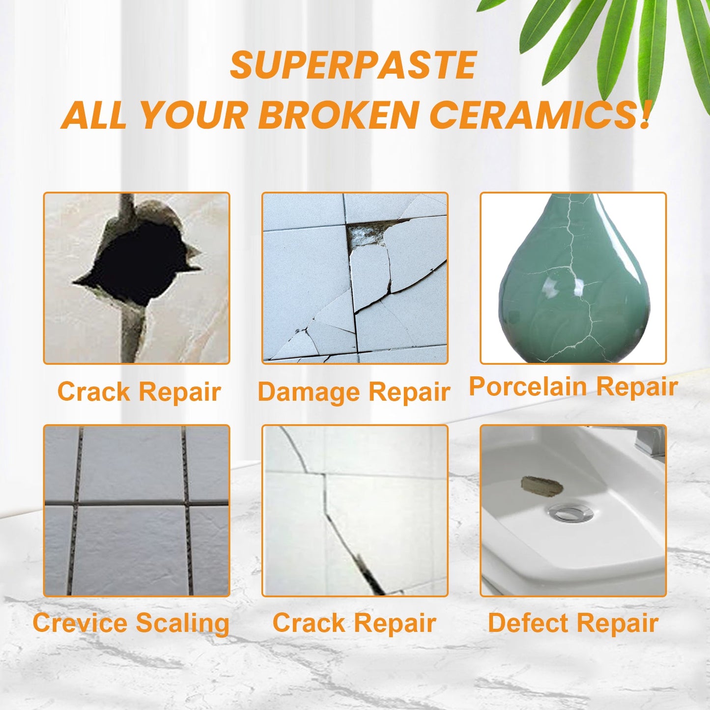 Tile Cracks Repairing Superpaste, Toilet Marble Floor Tile Pit Repair Crack Repair Adhesive Paste