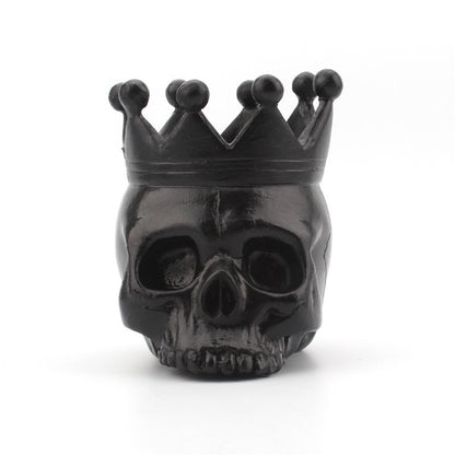 New resin crown skull candlestick candle base