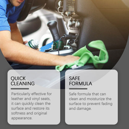 Car Leather Cleaning Sponge, Leather With A Special Sponge To Clean And Repair Leather Luster