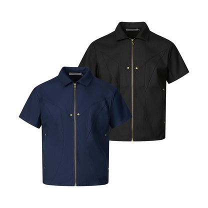 Short sleeved shirt men's loose shirt