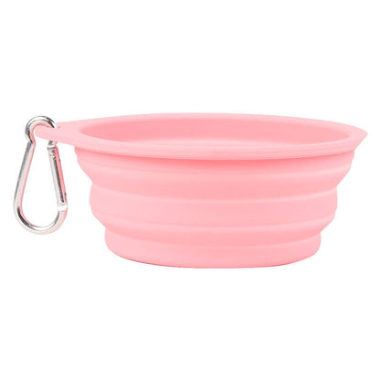Silicone Foldable Bowl Portable Pet Bowl 600ml Cat Bowl Travel Pet Portable Dog Bowl