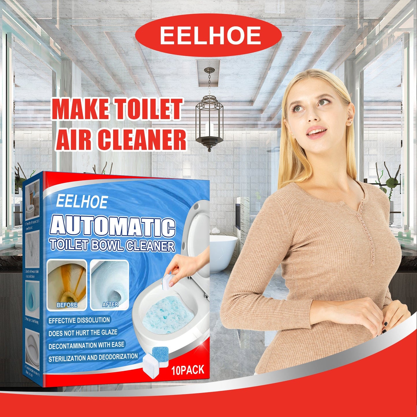 Toilet Toilet Cleaning Tablet Toilet Block Deodorizing Urine Stains Cleaning Effervescent Tablet Sink Stain Removal Scent