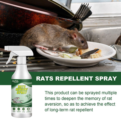 Jue Fish rats repellent spray car body kitchen office bedroom warehouse sewer pipe anti rat spray 60ml mouse repellent spray