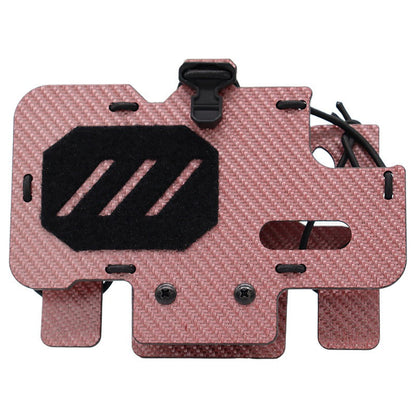 Tactical vest MOLLE system mounted carbon fiber tactical navigation board universal chest folding mobile phone carrier board