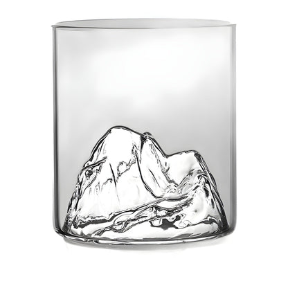 Mountain viewing cup China-Chic style glass transparent household tea cup hot water resistant cup creative Fuji Mountain Tibetan Cup