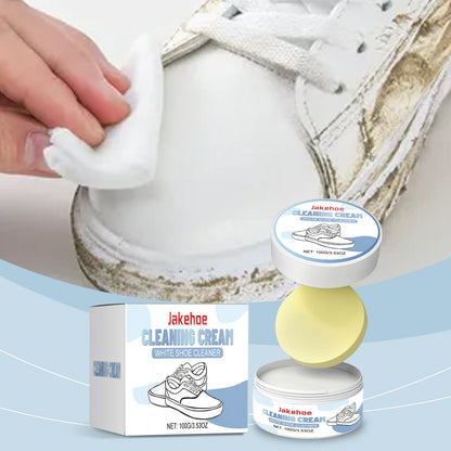 Shoe Decontamination Cleaning Cream Gentle Cleaning Effective Stain Removal Multi-Functional Shoe Cleaning Cream