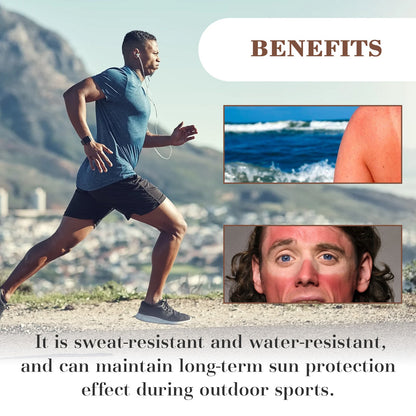 Enhanced Sunscreen For Men, Summer Outdoor Uv Protection Moisturizing Mild Refreshing Protective Cream