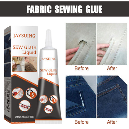 Fabric Sewing Glue, Fabric Sewing Rubber Shoe Pad Clothes Jeans Torn Repair Fabric Glue