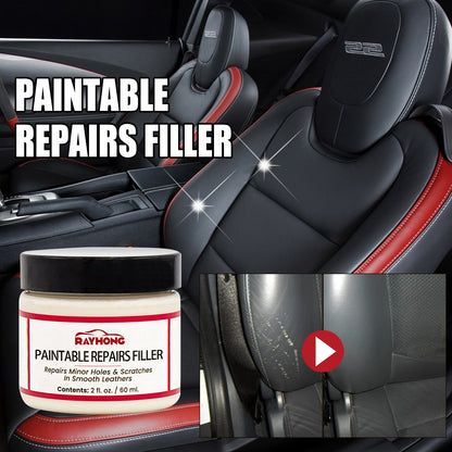 Paintable Repairs Filler, Car Seat Scratch Repair Sofa Leather Repair Cream