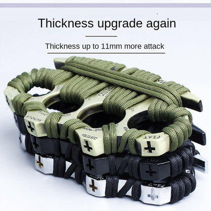 Finger Knuckle Four-Finger Boxing Glove Self-Defense Tool Weapon Ring Hand Clip Fist Clip Anti-Wolf Device