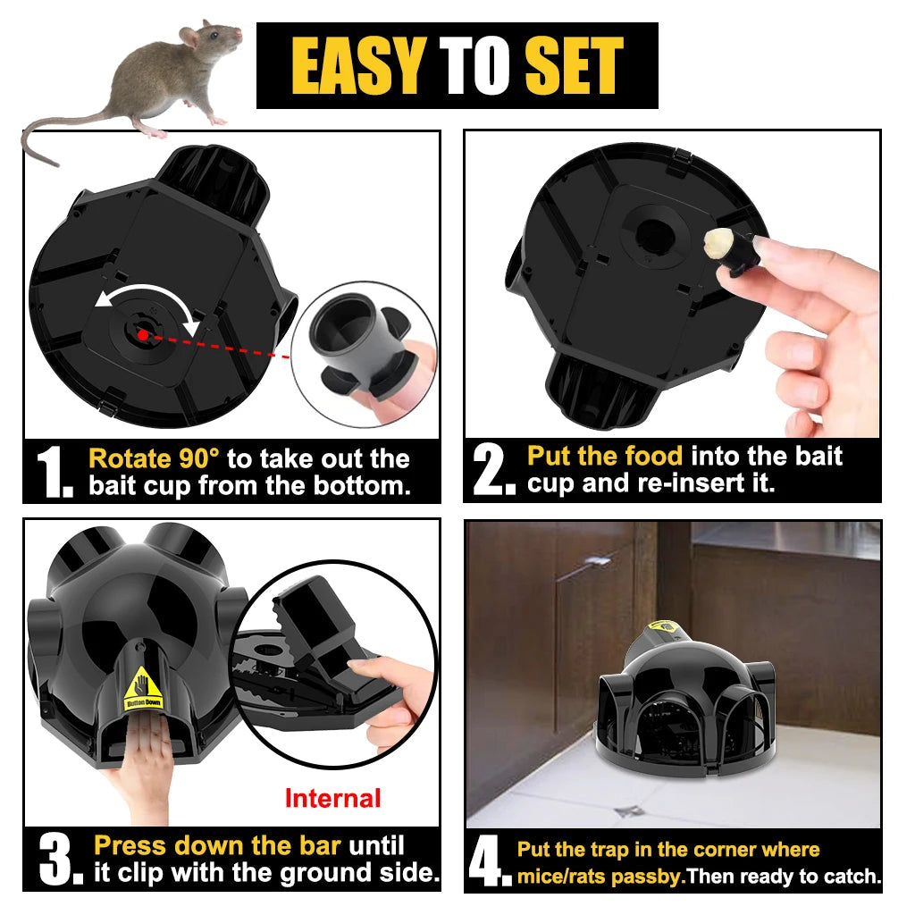 Strong Snap Mouse Rat Traps-High Sensitive Snap Big Plastic Mouse Trap Rodent Catcher