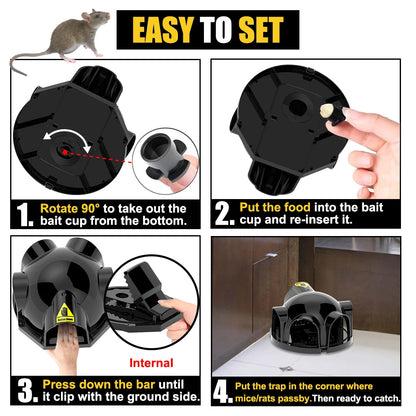 Strong Snap Mouse Rat Traps-High Sensitive Snap Big Plastic Mouse Trap Rodent Catcher