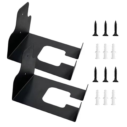 Rustproof Wall - mounted Hanger Rack: Heavy - duty, perfect for storing garden trimmers and other tools.
