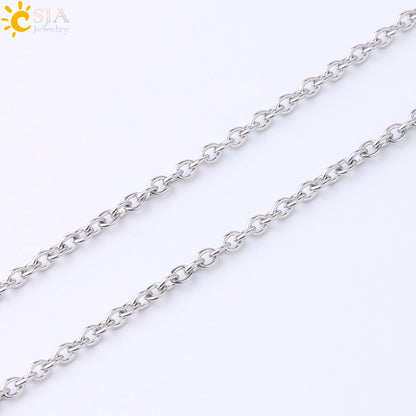 CSJA Vintage Large Natural Stone Sword-Shaped Pendant Jewelry Striped Crystal Agate Tiger Eye Jewelry Pendant Without Chain
