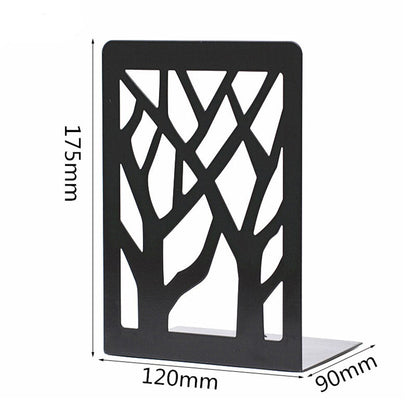 1 Pair Metal Fashion Bookends Bookends for Shelves Metal Bookend Supports for Shelves and Desk