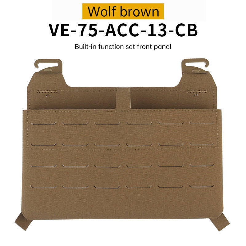 WoSporT can accommodate three 5.56 (or two 7.62) inner pockets with built-in function cover camouflage front panel