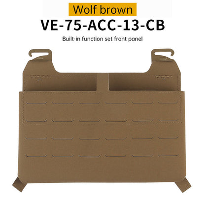 WoSporT can accommodate three 5.56 (or two 7.62) inner pockets with built-in function cover camouflage front panel