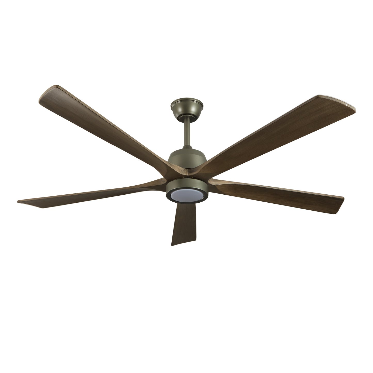60 "modern wooden ceiling fan with lighting and remote control, 6-speed noiseless reversible DC motor ceiling fan