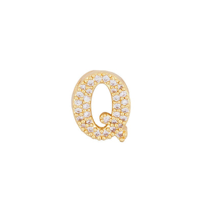 Fashion English 26 letter single pendant gold DIY bracelet necklace accessories