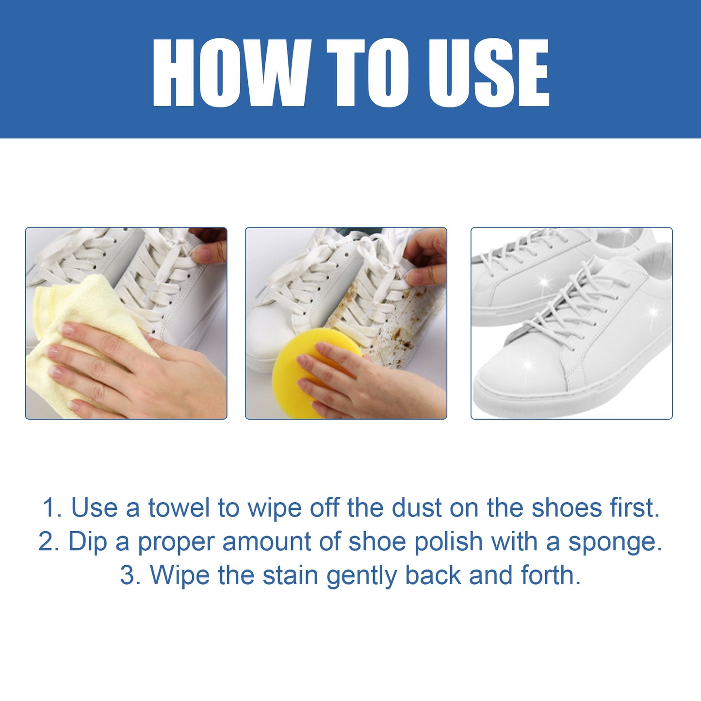 Little White Shoes Cleaning Cream, Little White Shoes Clean Stains Shoes Edge Yellow Free Wash Whitening Cleaning Cream