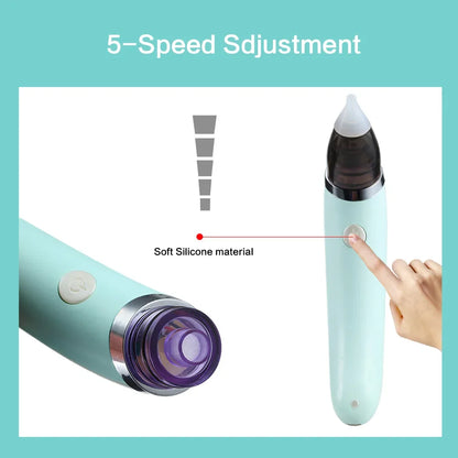 Baby Nasal Aspirator Electric Safe Hygienic Nose Cleaner With 2 Sizes Of Nose Tips And Oral Snot Sucker