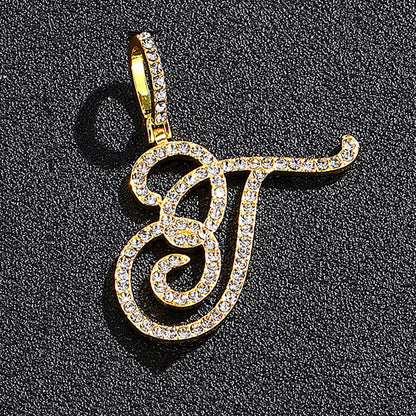 Hip hop accessories grass letter pendant melon seed buckle Cuban chain accessory