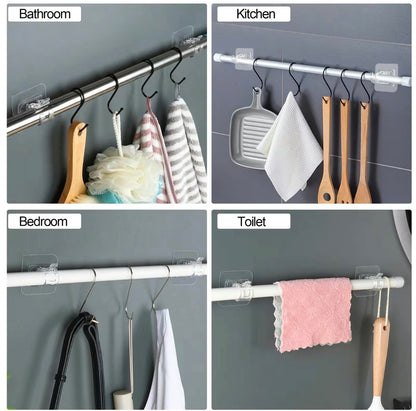 CrystalFix Curtain Rod Hooks Set