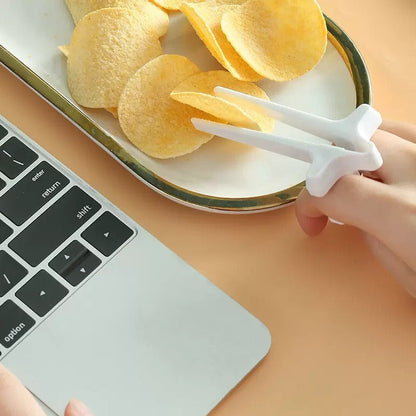 Playing games with fingers chopsticks snacking clips not dirty hands chopsticks finger loops