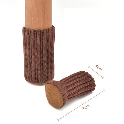 10pcs Felt Cloth Table And Chair Foot Cover Wool Floor Protective Cover Thick Wear-Resistant Non-Slip Mute Stool Chair Felt Foot Pad