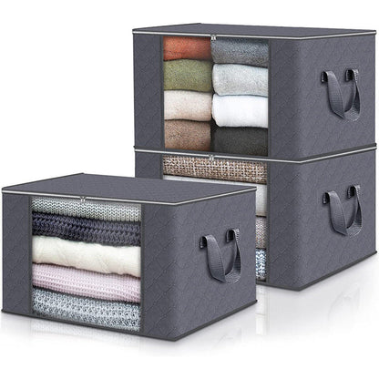 Storage Box Transparent Window Clothes Sorting Bag
