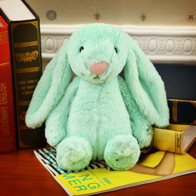 Embroidered Bunny Doll Plush Toy Long Eared Bunny Baby Sleeping with Big Eared Bunny Doll